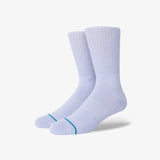 Stance Icon Athletic Crew Socks - Lilac Ice
