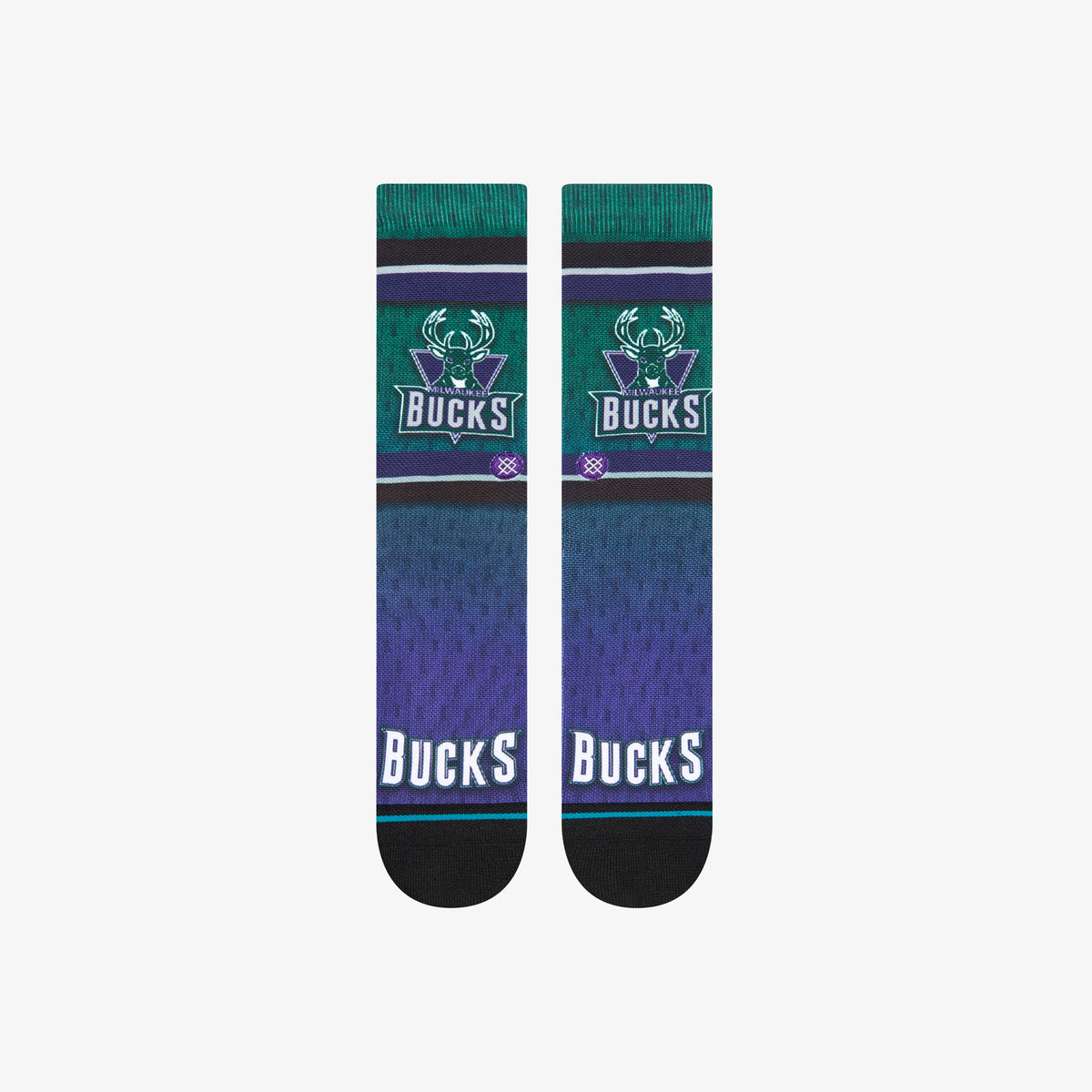 Milwaukee Bucks Fader Crew Socks