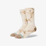 Stance NBA Logoman Dye Crew Socks - Natural