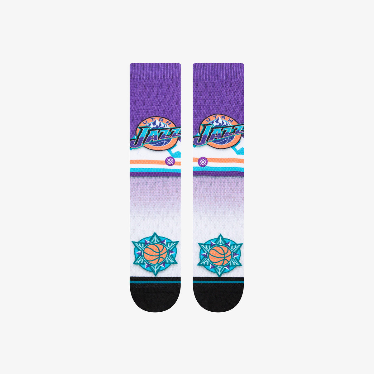 Utah Jazz Fader Crew Socks
