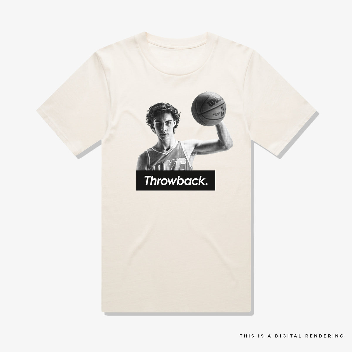 Josh Giddey X Throwback Heavyweight T-Shirt - Off White
