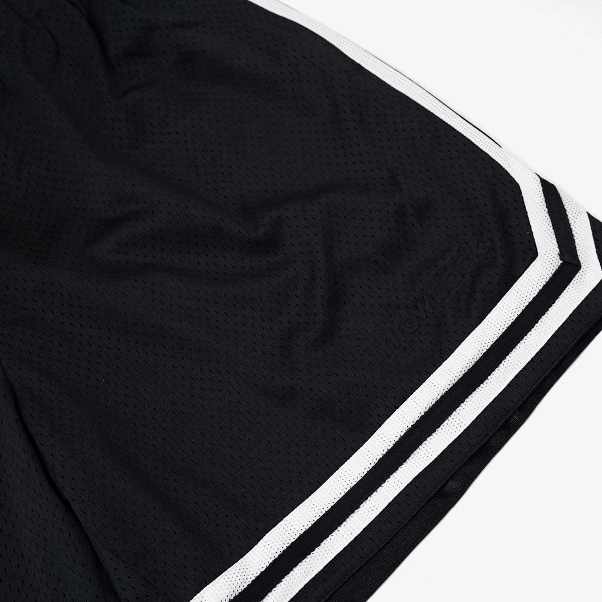 Throwback Blacktop Classic Mesh Shorts with Pockets - Black