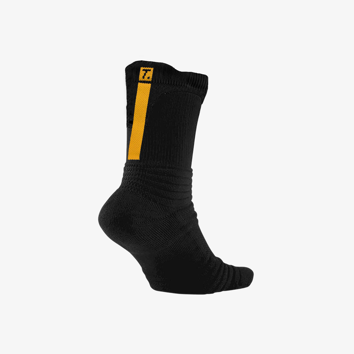 Throwback Cushion Crew Socks - Black/Yellow