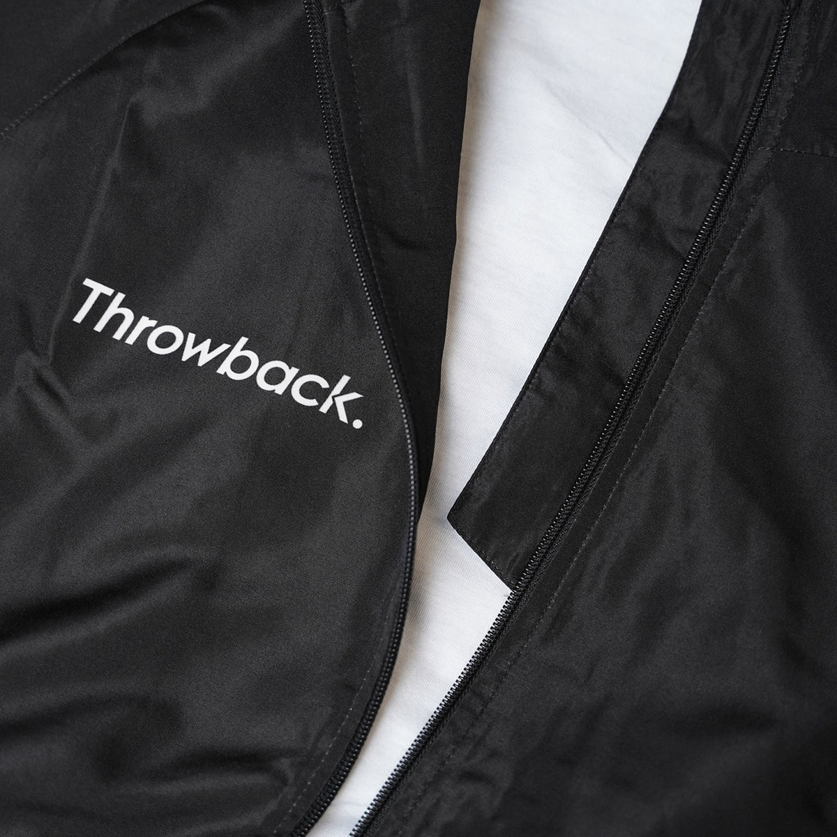 Throwback Tech Windbreaker - Black