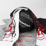 Throwback X Wilson 11th Anniversary Heritage Logo Heavyweight Tee - Grey Marle