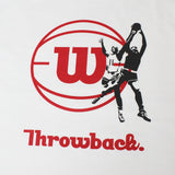 Throwback X Wilson 11th Anniversary Hybrid Logo Graphic Heavyweight Tee - White
