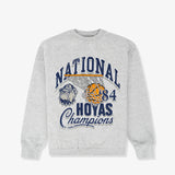 Georgetown Hoyas NCAA Script Champs Crew Sweatshirt - Vintage Marl