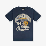 Georgetown Hoyas NCAA Script Champs Tee - Washed Navy