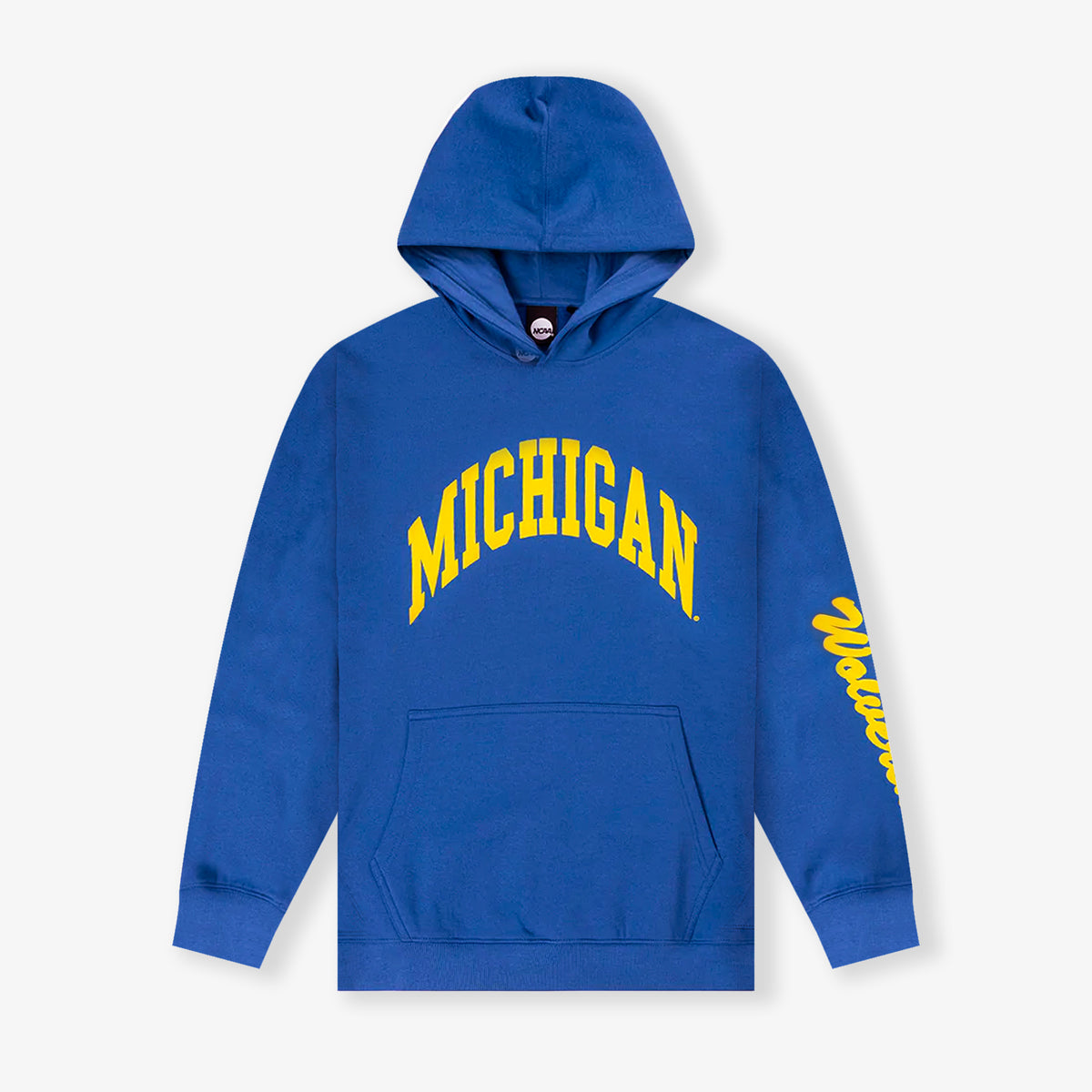 Michigan Wolverines NCAA Puff Print Hoodie - Blue