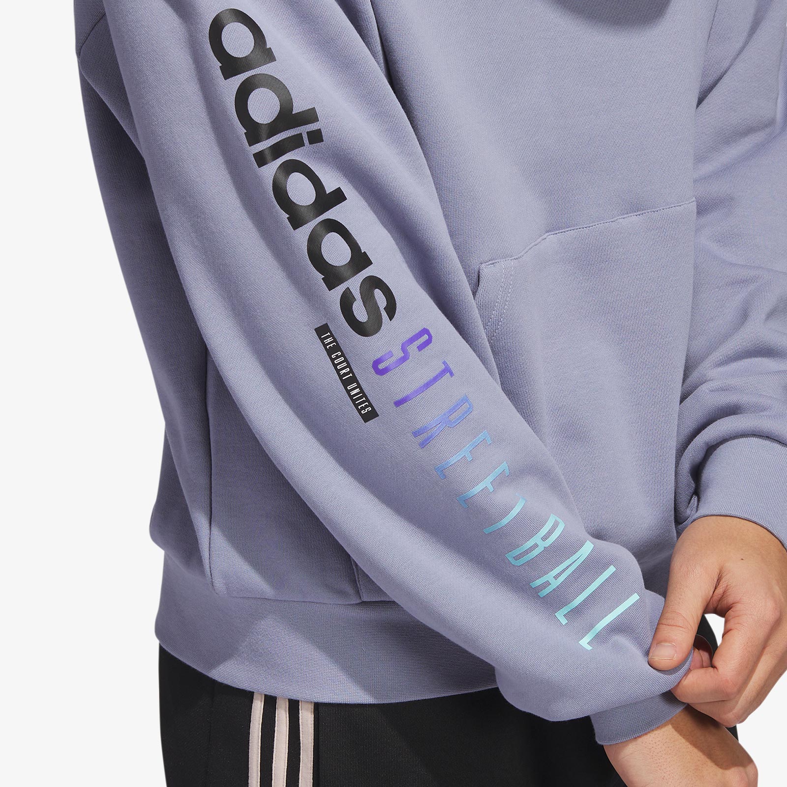 Streetball Hoodie Silver Violet Throwback